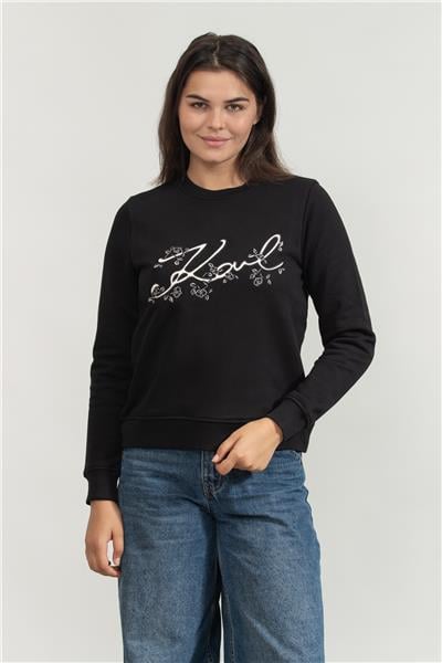 Karl Lagerfeld Kadın Bisiklet Yaka Sweatshirt