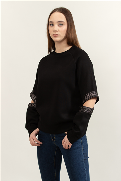 Karl Lagerfeld Kadın Bisiklet Yaka Sweatshirt