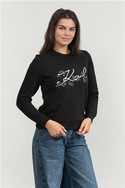 Karl Lagerfeld Kadın Bisiklet Yaka Sweatshirt