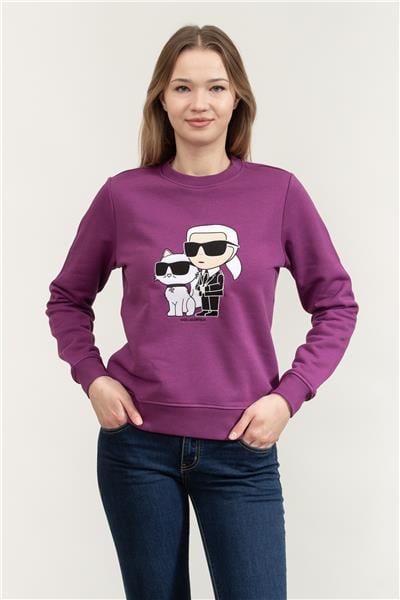 Karl Lagerfeld Kadın Bisiklet Yaka Sweatshirt