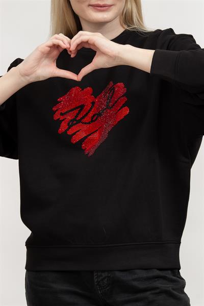 Karl Lagerfeld Kadın Bisiklet Yaka Sweatshirt