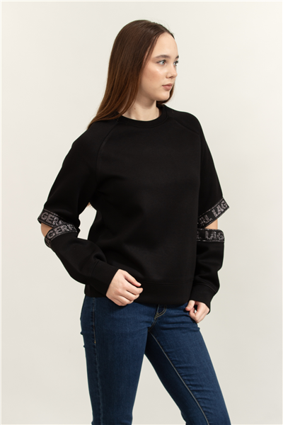 Karl Lagerfeld Kadın Bisiklet Yaka Sweatshirt