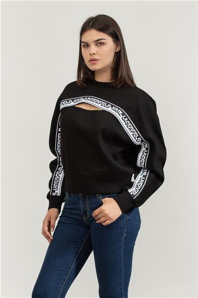 Karl Lagerfeld Kadın Bisiklet Yaka Sweatshirt