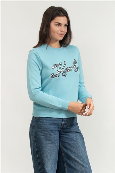Karl Lagerfeld Kadın Bisiklet Yaka Sweatshirt