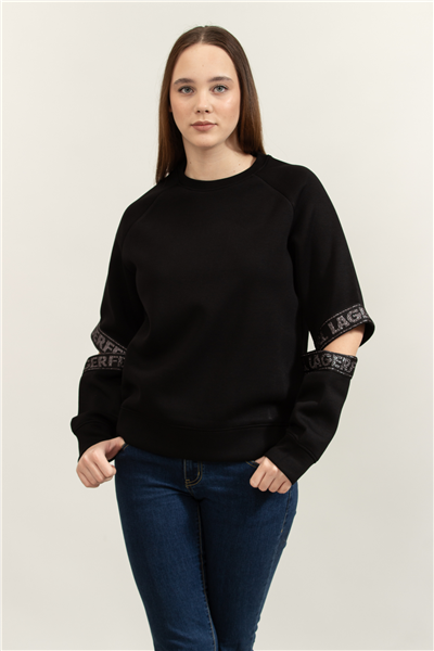 Karl Lagerfeld Kadın Bisiklet Yaka Sweatshirt