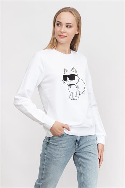 Karl Lagerfeld Kadın Bisiklet Yaka Sweatshirt