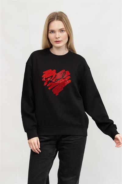 Karl Lagerfeld Kadın Bisiklet Yaka Sweatshirt
