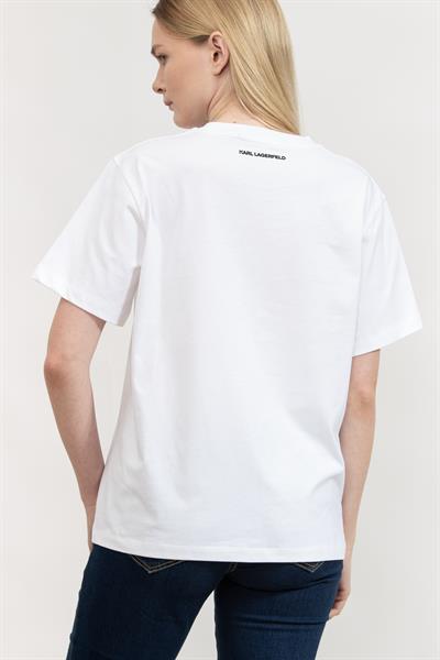 Karl Lagerfeld Kadın Bisiklet Yaka T-Shirt