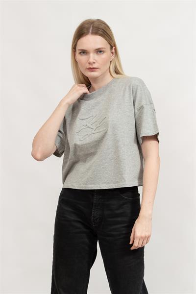 Karl Lagerfeld Kadın Bisiklet Yaka T-Shirt