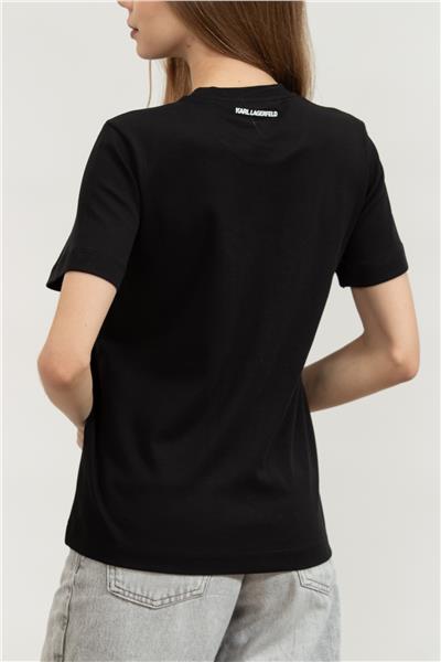 Karl Lagerfeld Kadın Bisiklet Yaka T-Shirt