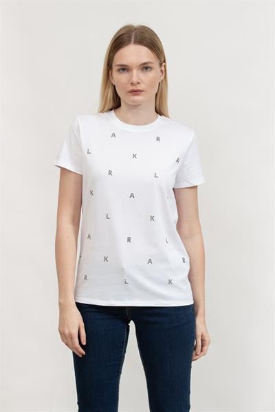 Karl Lagerfeld Kadın Bisiklet Yaka T-Shirt
