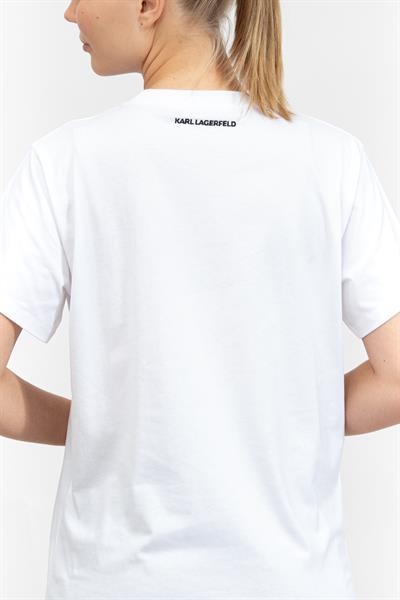 Karl Lagerfeld Kadın Bisiklet Yaka T-Shirt