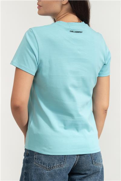 Karl Lagerfeld Kadın Bisiklet Yaka T-Shirt