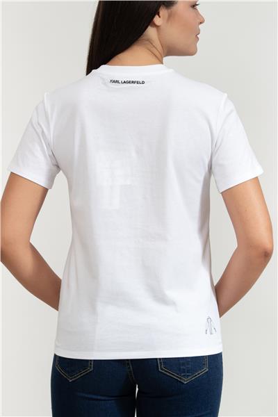 Karl Lagerfeld Kadın Bisiklet Yaka T-Shirt