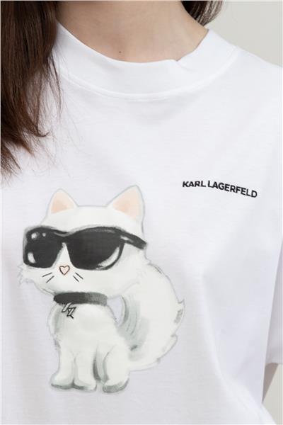 Karl Lagerfeld Kadın Bisiklet Yaka T-Shirt