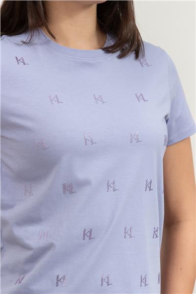 Karl Lagerfeld Kadın Bisiklet Yaka T-Shirt