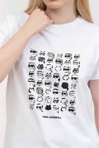 Karl Lagerfeld Kadın Bisiklet Yaka T-Shirt