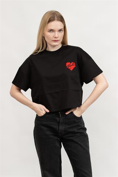 Karl Lagerfeld Kadın Bisiklet Yaka T-Shirt