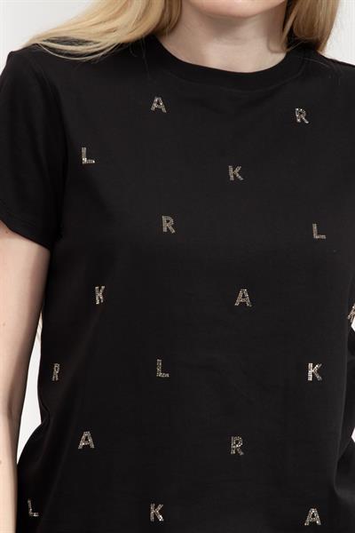 Karl Lagerfeld Kadın Bisiklet Yaka T-Shirt
