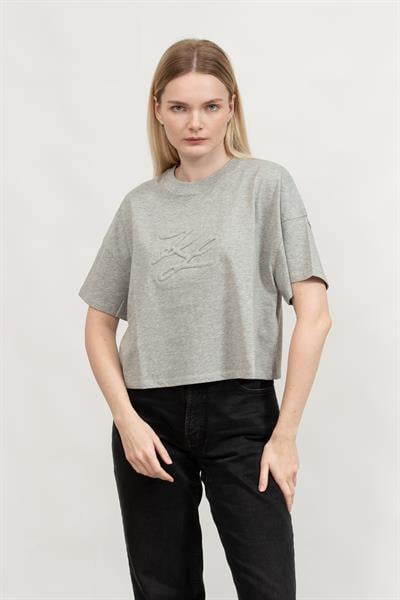 Karl Lagerfeld Kadın Bisiklet Yaka T-Shirt