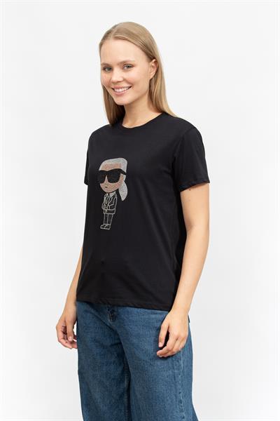 Karl Lagerfeld Kadın Bisiklet Yaka T-Shirt