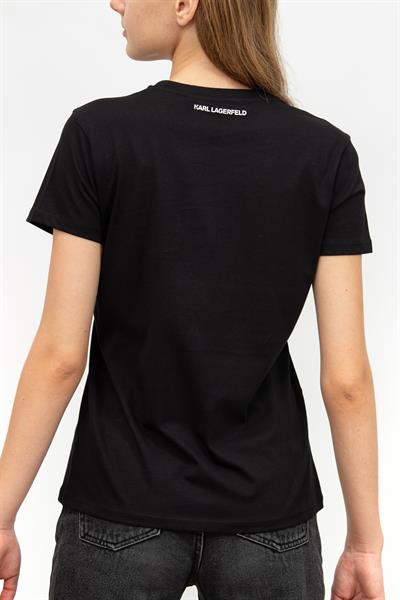 Karl Lagerfeld Kadın Bisiklet Yaka T-Shirt