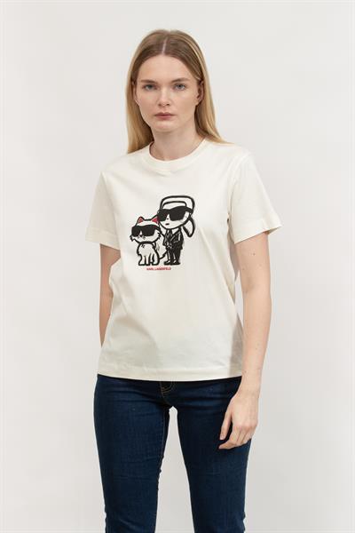 Karl Lagerfeld Kadın Bisiklet Yaka T-Shirt