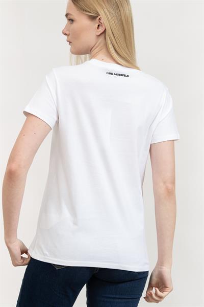 Karl Lagerfeld Kadın Bisiklet Yaka T-Shirt
