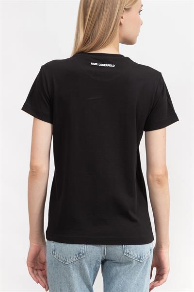 Karl Lagerfeld Kadın Bisiklet Yaka T-Shirt