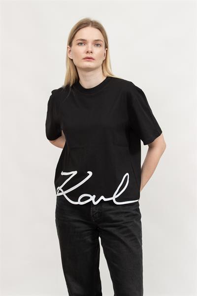 Karl Lagerfeld Kadın Bisiklet Yaka T-Shirt