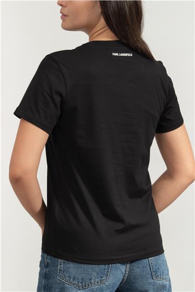 Karl Lagerfeld Kadın Bisiklet Yaka T-Shirt