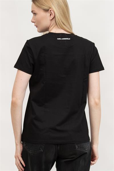 Karl Lagerfeld Kadın Bisiklet Yaka T-Shirt