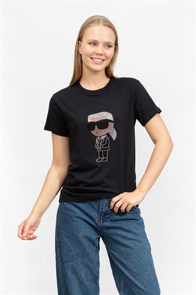 Karl Lagerfeld Kadın Bisiklet Yaka T-Shirt