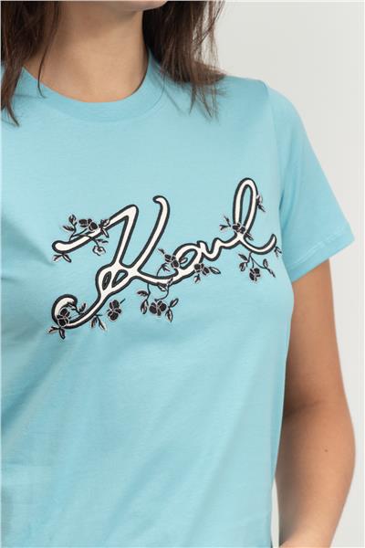 Karl Lagerfeld Kadın Bisiklet Yaka T-Shirt