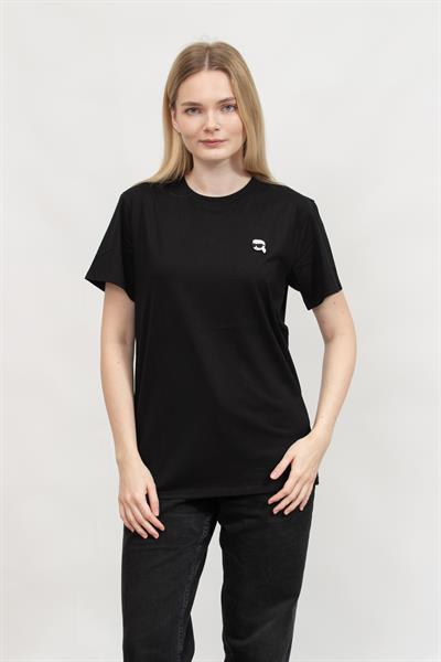 Karl Lagerfeld Kadın Bisiklet Yaka T-Shirt