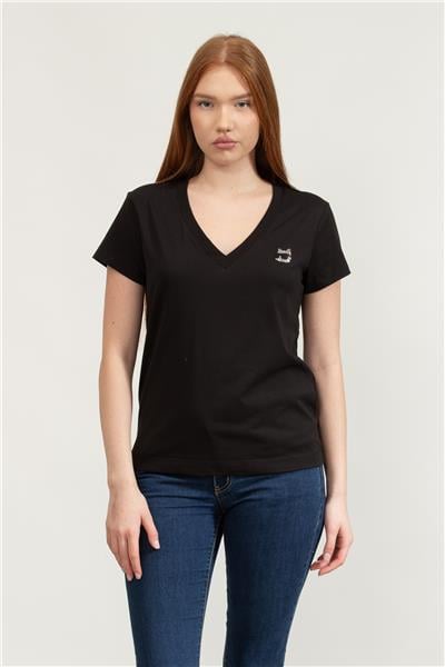 Karl Lagerfeld Kadın Bisiklet Yaka T-Shirt