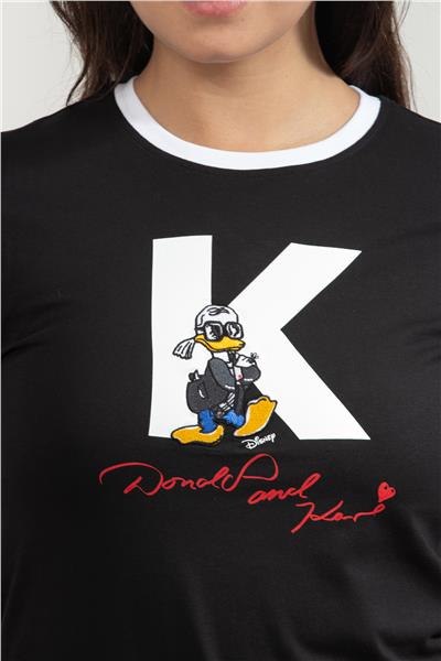 Karl Lagerfeld Kadın Bisiklet Yaka T-Shirt