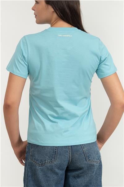 Karl Lagerfeld Kadın Bisiklet Yaka T-Shirt