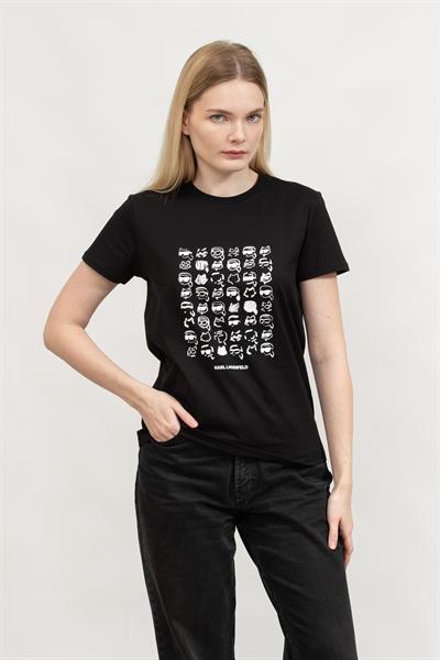 Karl Lagerfeld Kadın Bisiklet Yaka T-Shirt