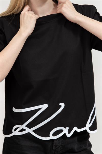 Karl Lagerfeld Kadın Bisiklet Yaka T-Shirt