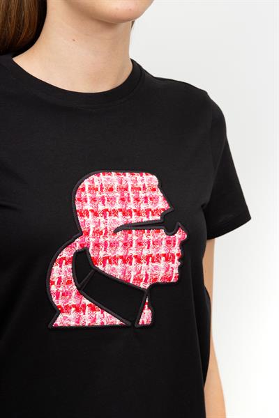 Karl Lagerfeld Kadın Bisiklet Yaka T-Shirt
