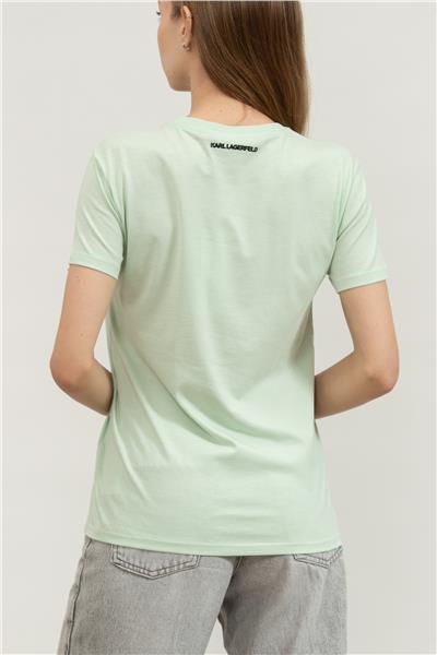 Karl Lagerfeld Ikon Rs Duo Kadın Bisiklet Yaka T-Shirt