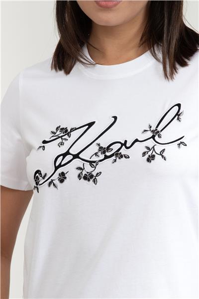 Karl Lagerfeld Kadın Bisiklet Yaka T-Shirt