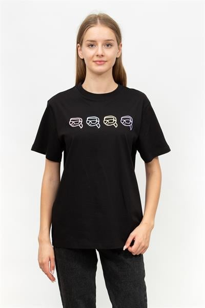 Karl Lagerfeld Kadın Bisiklet Yaka T-Shirt