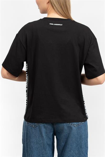 Karl Lagerfeld Kadın Bisiklet Yaka T-Shirt
