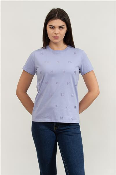 Karl Lagerfeld Kadın Bisiklet Yaka T-Shirt