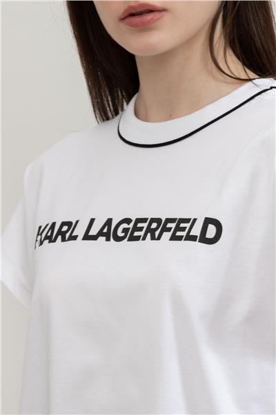 Karl Lagerfeld Kadın Bisiklet Yaka T-Shirt