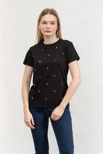 Karl Lagerfeld Kadın Bisiklet Yaka T-Shirt