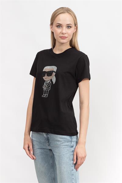 Karl Lagerfeld Kadın Bisiklet Yaka T-Shirt