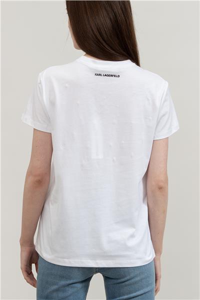 Karl Lagerfeld Kadın Bisiklet Yaka T-Shirt